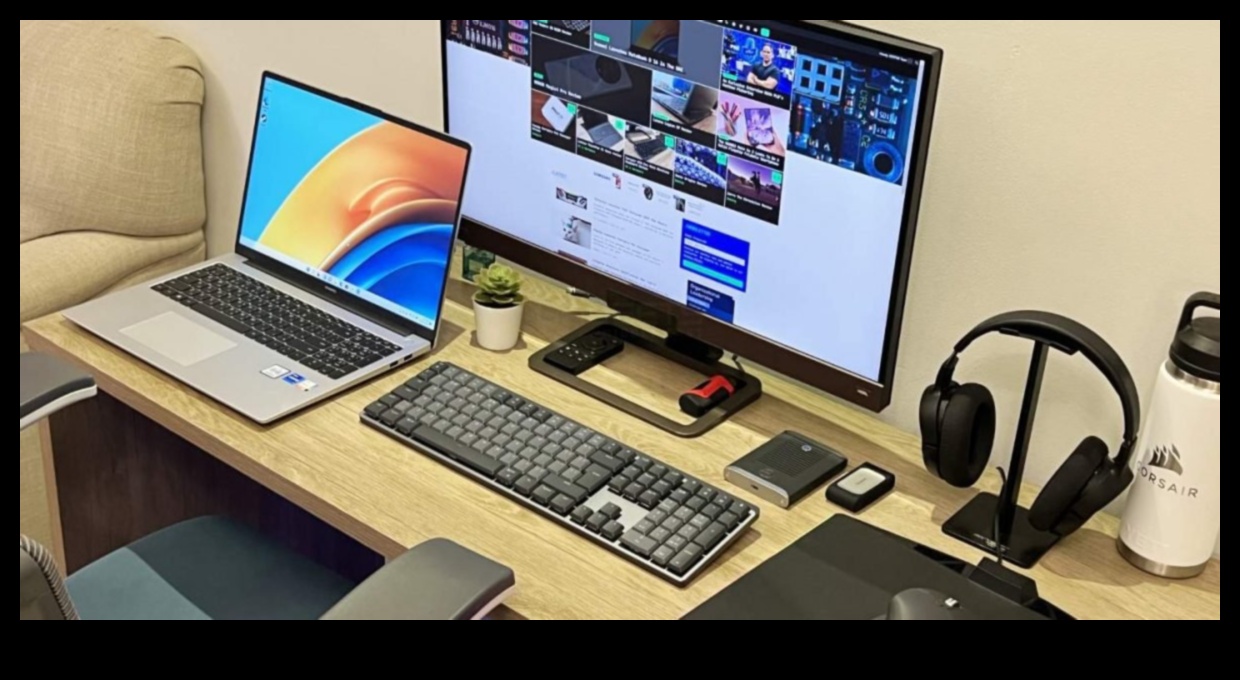 تناغم المكاتب المنزلية: الإلكترونيات لإنشاء مساحة عمل عن بعد تتسم بالكفاءة